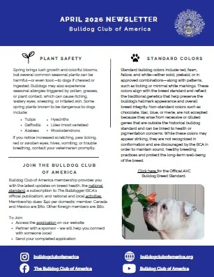 March Newsletter - Click to open PDF